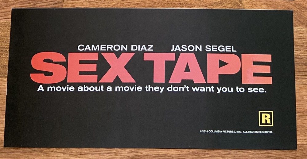 🌟 Sex Tape (2014) - Cameron Diaz - Movie Theater Mylar / Poster - 6x13