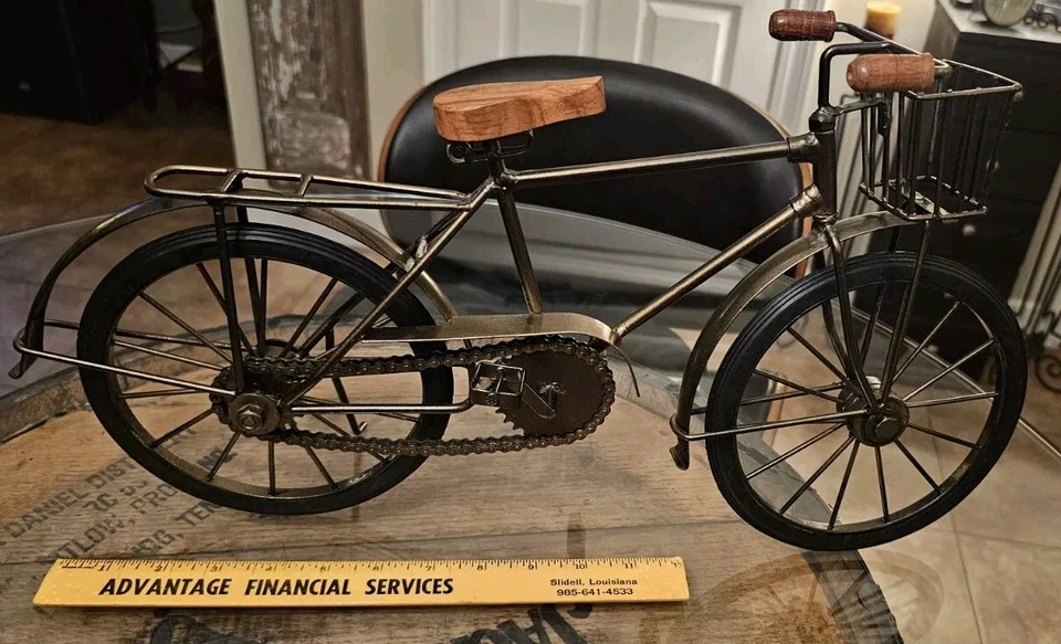 Bicicleta de metal diecast 16"x11" Foto 3 de 4