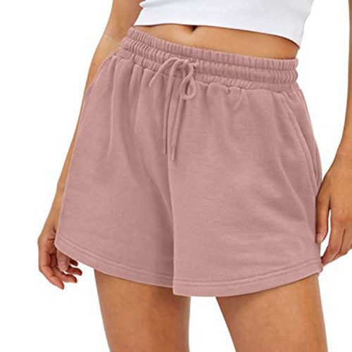 Womens Sweat Shorts Summer Casual Comfy High Waisted Drawstring Lounge Shorts - Picture 7 of 48