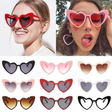 Heart Shape Cat Eye Sunglasses Heart Retro Vintage Women Fashion Shades Eyewea L