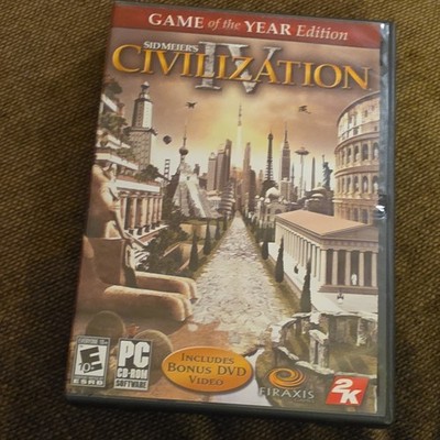 Sid Meier's Civilization IV PC 2K Game Of The Year Edition Bonus DVD Manual