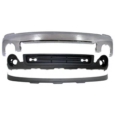Front Bumper and Valance Kit For 2007-2013 GMC Sierra 1500 With Fog Light Holes
