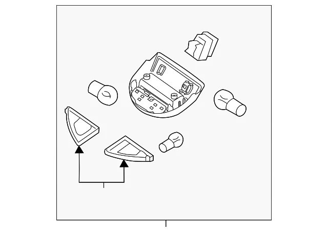 Genuine Nissan 2008-2012 Armada Roof Map Lamp Assembly NEW OEM - Image 2 of 3