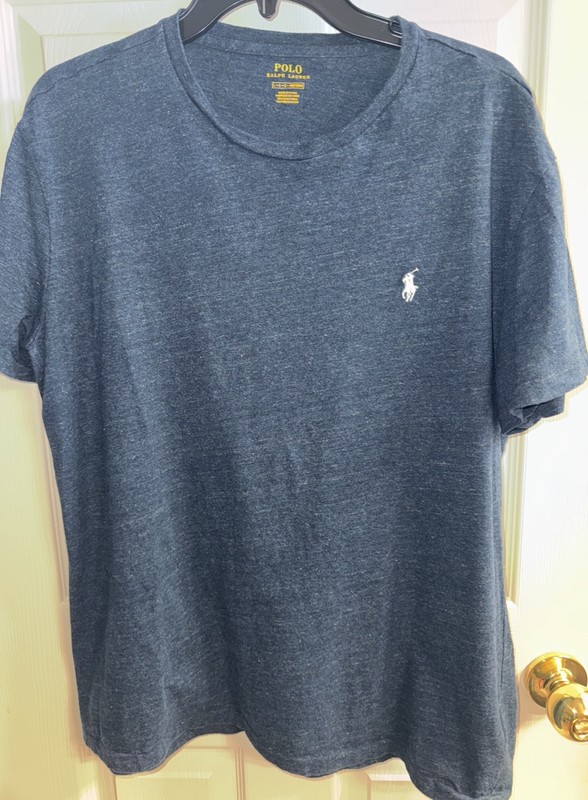Polo Ralph Lauren L  blue short sleeve T-shirt 100% cotton Crew Neck 180/100A