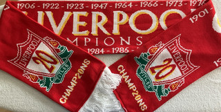 Liverpool 2025 English Champions Scarf Liverpool 20 Times League Winners Scarf
