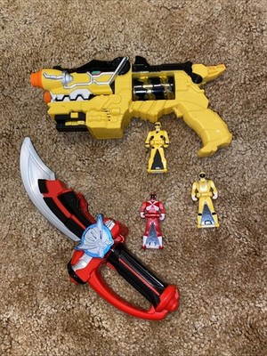 Power Rangers Lot Dino Super Charge Deluxe  Morpher , 2 DX Keys, & Red Saber