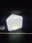 Triangle Light Globe Shade Milk Glass 3.75" Fitter Vintage Unique Globe 2 of 3