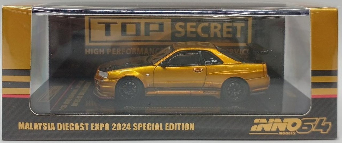 イノモデル 1/64 R34 GTR マレーシア EXPO Inno64 Nissan Skyline GT-R R34 Malaysia Diecast Expo 2022