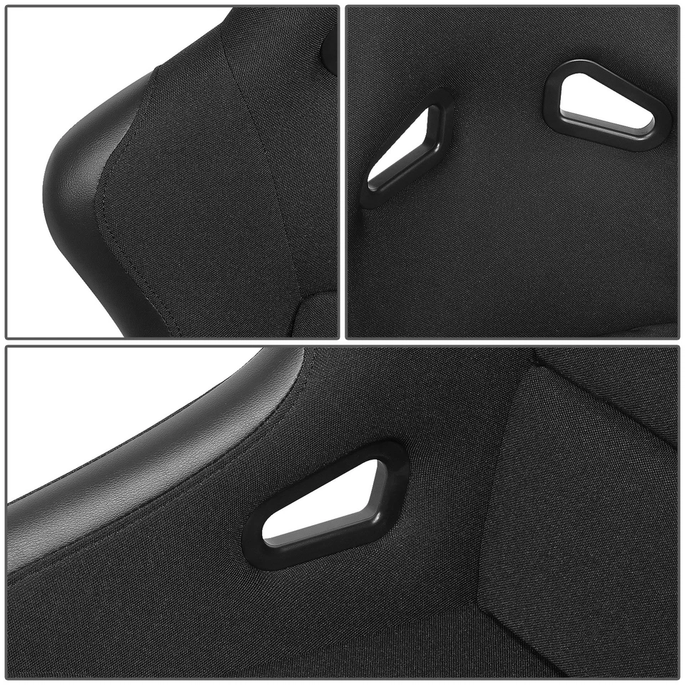 1X NRG INNOVATIONS FRP-301 FIBERGLASS FIXED BACK BUCKET RACING SEAT LARGE SIZE - Image 4 of 4