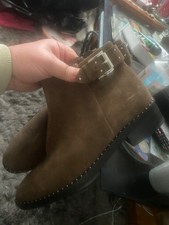 Brown Marks and Spencer leather insolia ankle boots size 8