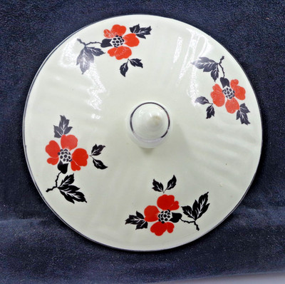 Vintage Hall Red Poppy *RADIANCE* Drip Grease Jar REPLACEMENT LID~ 1950s