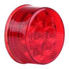 20x 2 inch Trailer Round Red 9LED Side Marker Lights with Reflectors Sealed