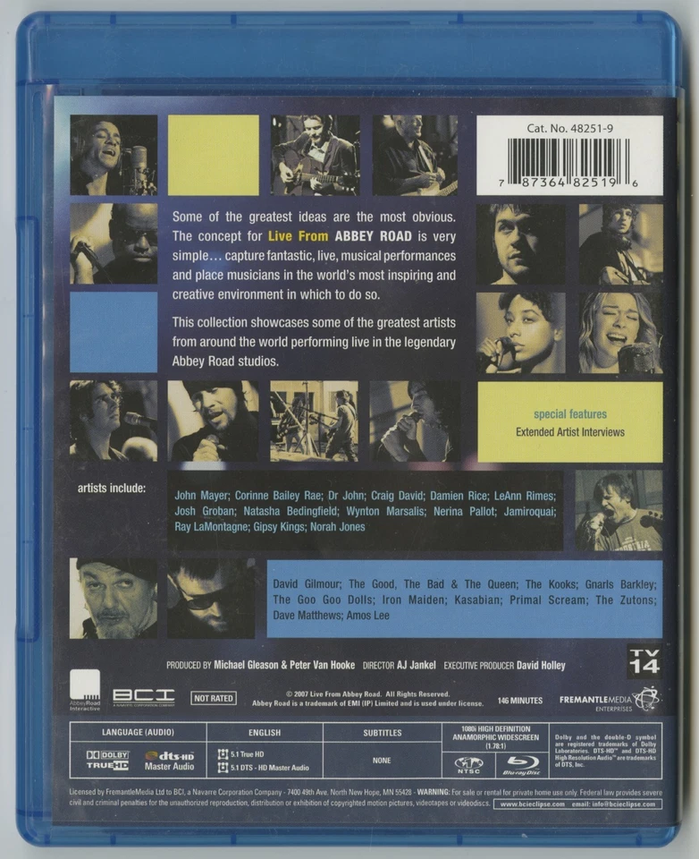 Live From Abbey Road: Best Of Season One (US Blu-ray - 48251-9) - Image 2 of 3