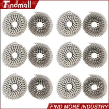 Findmall 3600 Pack 2-1/2" × .09" 15 Degree Wire Coil Stainless Steel Siding Nail