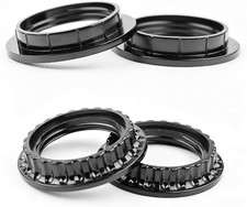 4PCS E26 Light Socket Shade Rings Collar Rings, 2 Assorted Size Lamp Shade Rings