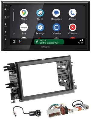 Kenwood DAB Bluetooth USB MP3 2DIN Autoradio für Ford Mustang F 150 04-09 - Bild 1 von 4