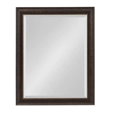 Kate and Laurel Aldridge Framed Decorative Rectangle Wall Mirror, 22 x 28, Br...