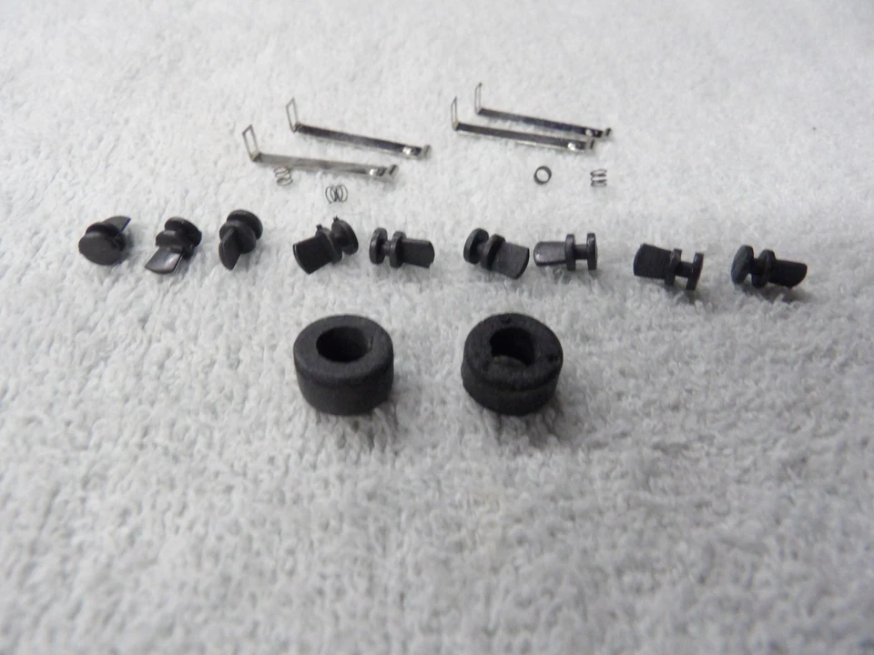 (new) aurora magnatraction ho slot car guide pins tires pickup shoes and springs - Image 3 of 3