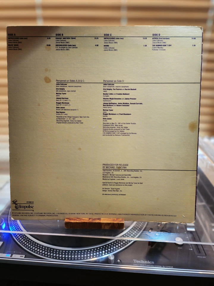 John Coltrane, The Mastery Of J. Coltrane Vol IV, "Tranes Modes", 79 1st Impulse Foto 2 de 4