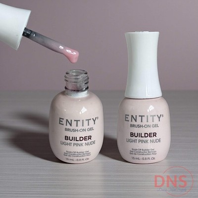 Entity Brush on Gel Builder 0.5 oz - LIGHT PINK NUDE (Pack of 2)