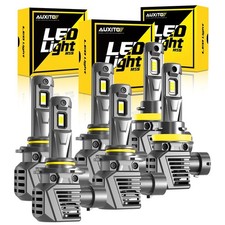 6X AUXITO 9005 9006 H11 Combo LED Headlight Kit High Low White 60000LM CANBUS EH