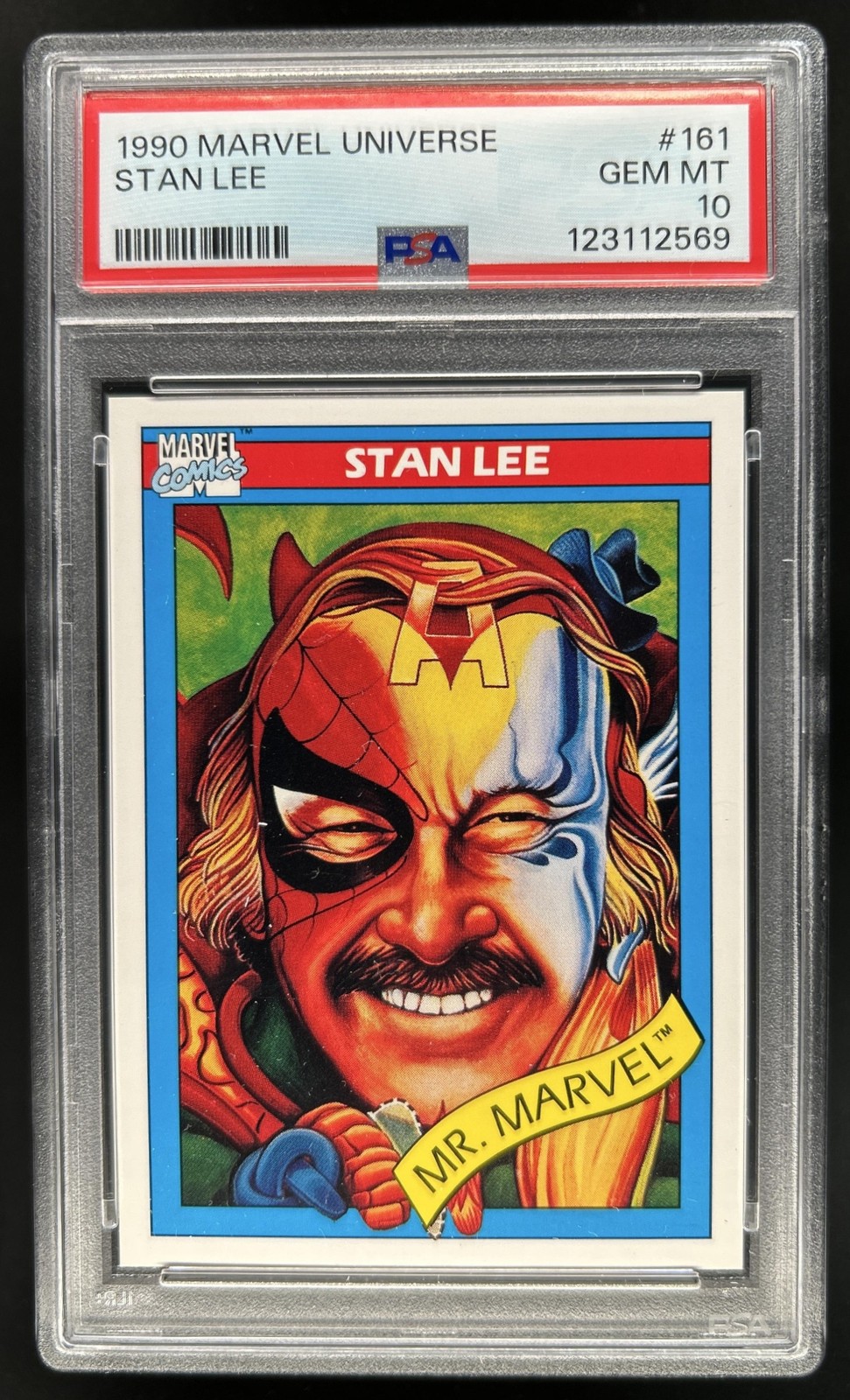 1990 Impel Marvel Universe Stan Lee Rookie RC #161 PSA 10 GEM MINT