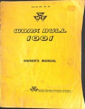 Massey-Ferguson Work Bull 1001 Owner's Manual Industrial Equipment Book