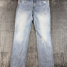 Levis 711 Skinny Jeans Womens W32 L30 Blue Light Wash Mid Rise Stretch Denim