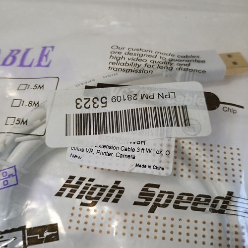 USB3.0 Verlängerungskabel High Speed 3 Fuß Kabel Stecker auf Buchse für Drucker Kamera TV - Bild 5 von 5