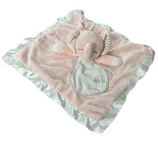 Douglas Baby Girl Lovey Security Blanket Pink Plush Elephant Satin Edge