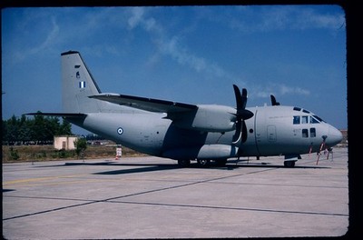 BG395 ORIGINAL K64 AIRCRAFT SLIDE: Greece AF Alenia C-27J Spartan 4117