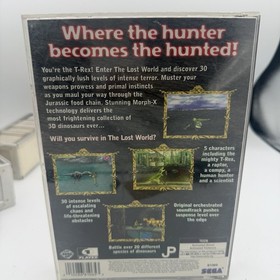 The Lost World Jurassic Park - Sega Saturn 1997 CIB Manual Disc VG Tested
