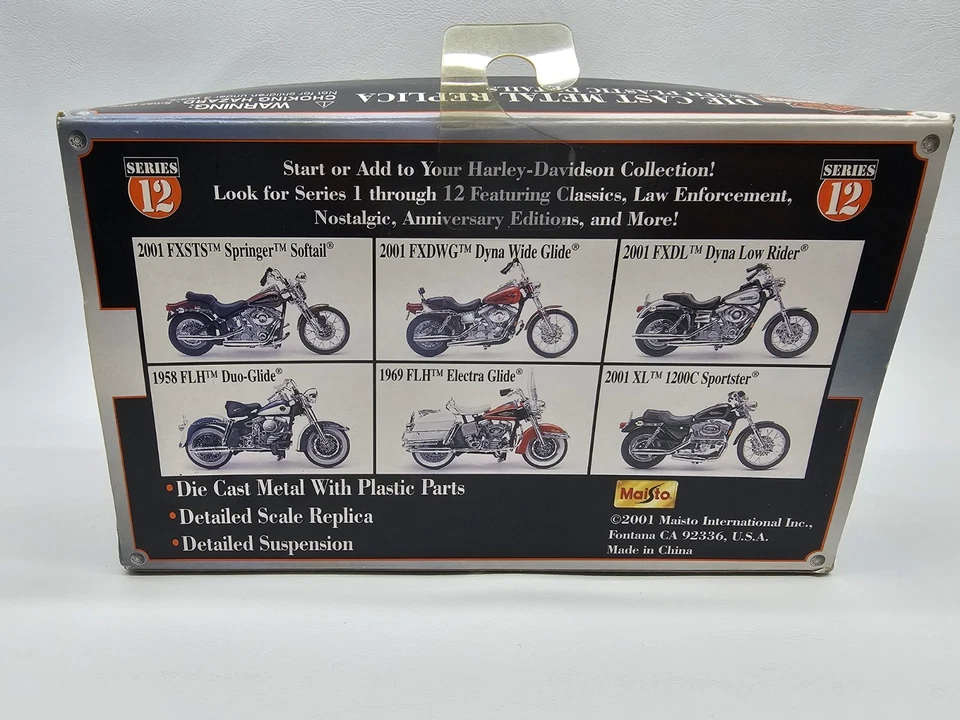 HARLEY DAVIDSON 2001 FXDL DYNA LOW RIDER - 2004 MAISTO ЛИТАЯ КОПИЯ 1:18 H13 - Изображение 4 из 4