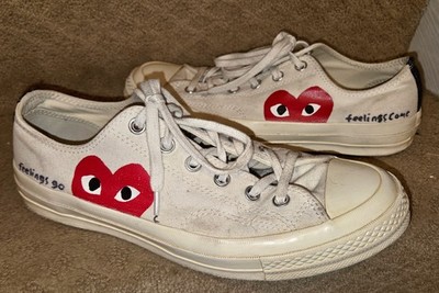 Converse Chuck Taylor All Star 70 Ox Comme des Garcons PLAY White Size 8M 10W