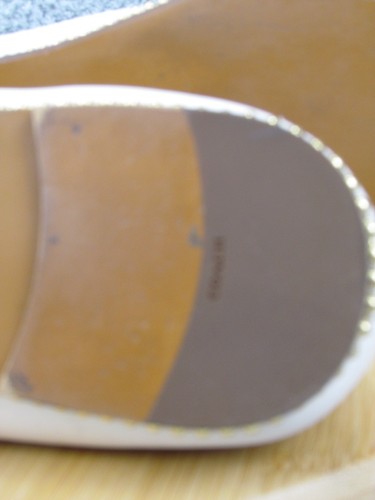 Womens Coach Size 7 Ivory Pointed Dress Ballet Flats Shoes - Picture 10 of 14