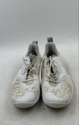 Under Armour Unisex Spawn 3 3023738-100 White Sneaker Shoes Size M 14 W 15.5