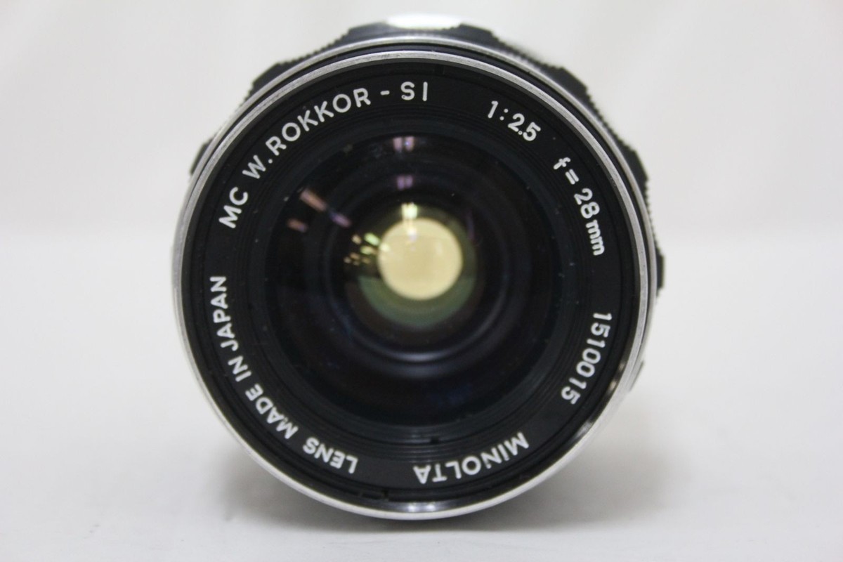 Minolta MC W.Rokkor-SI 28mm f/2.5 MF Wide Angle Lens SR Mt