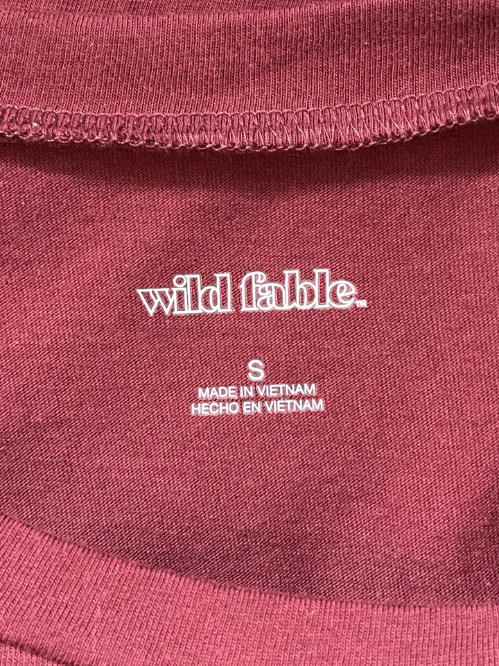 Camisa corta manga larga Wild Fable Opulent roja S Foto 4 de 4