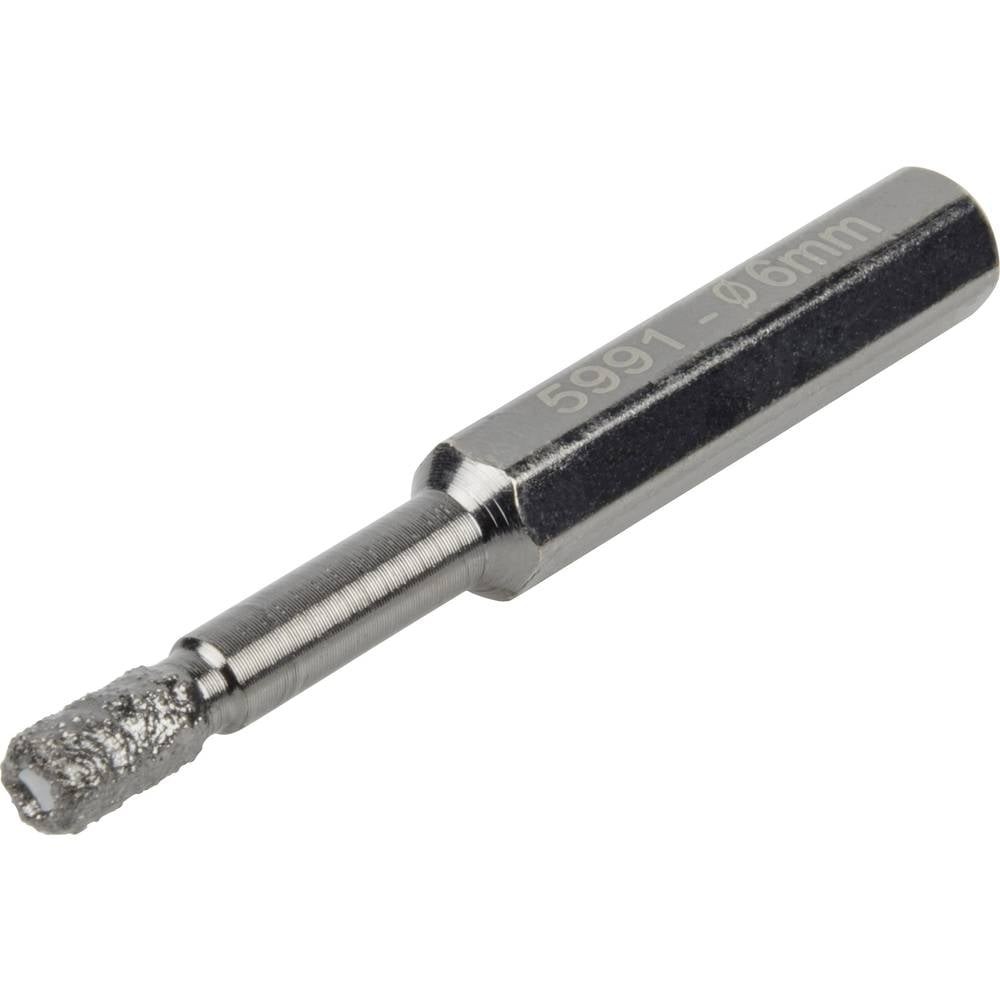 Foret diamanté 6 mm Wolfcraft 5991000 à concrétion haute résistance, 1 u.