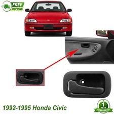 Front Interior Door Handle Gray Left Driver Side For 1992-1995 Honda Civic Sedan