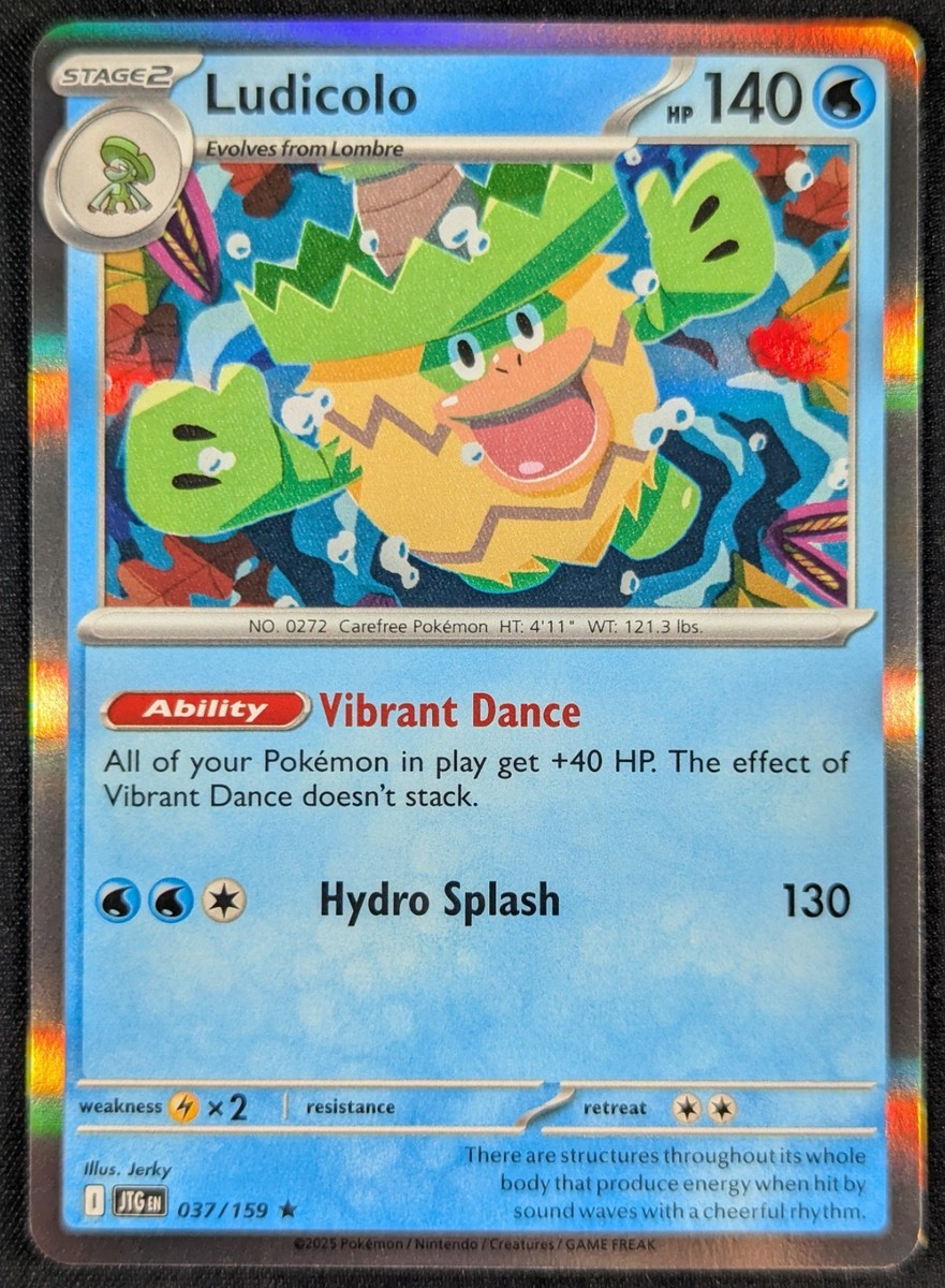 Ludicolo 2025 Journey Together Holo Rare Pokemon Card 037/159 (NM