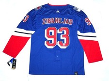 MIKA ZIBANEJAD AUTOGRAPHED SIGNED NY RANGERS REVERSE RETRO ADIDAS JERSEY - JSA