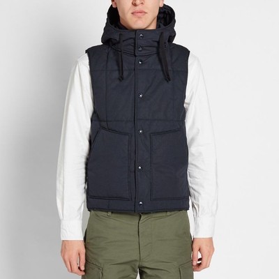 Engineered Garments Japanische Daunenweste Gilet Schwarz Gr. Medium Neu