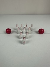 Mini Bowling Set Lot of 2 Indoor Tabletop Bowling Game Pins Balls Toy Set