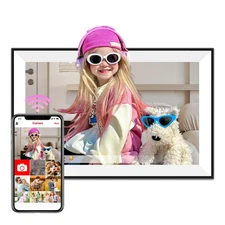 Digital Picture Frame, Frameo 10.1 inch Smart WiFi Digital Photo Frame with H...