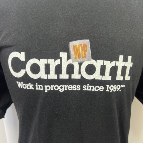 Carhartt WIP Mens Script Logo T-Shirt XL Black Short Sleeve Tee Casualwear - Picture 9 of 15