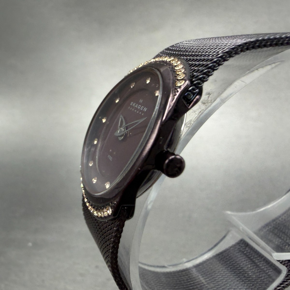 Skagen 686XSGSC Slim 23mm MoP Ladies Watch - Swarovski Crystals - Runs Skagen Crystal Watch - Etsy main image 2