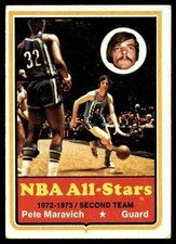 1973-74 Topps Basketball Card Pete Maravich Atlanta Hawks #130 EX