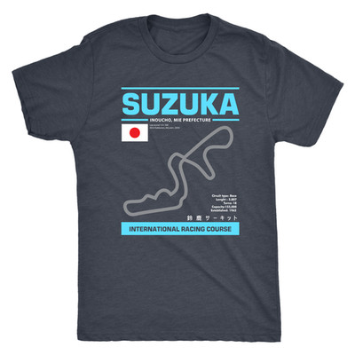 Suzuka International Racing Course Race Track Outline Series Shirt
