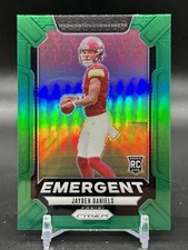 2024 Panini Prizm Emergent Green Prizm Rookie RC Jayden Daniels #2 Commanders